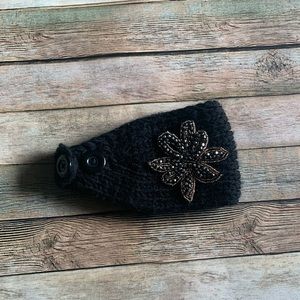 Black winter headband